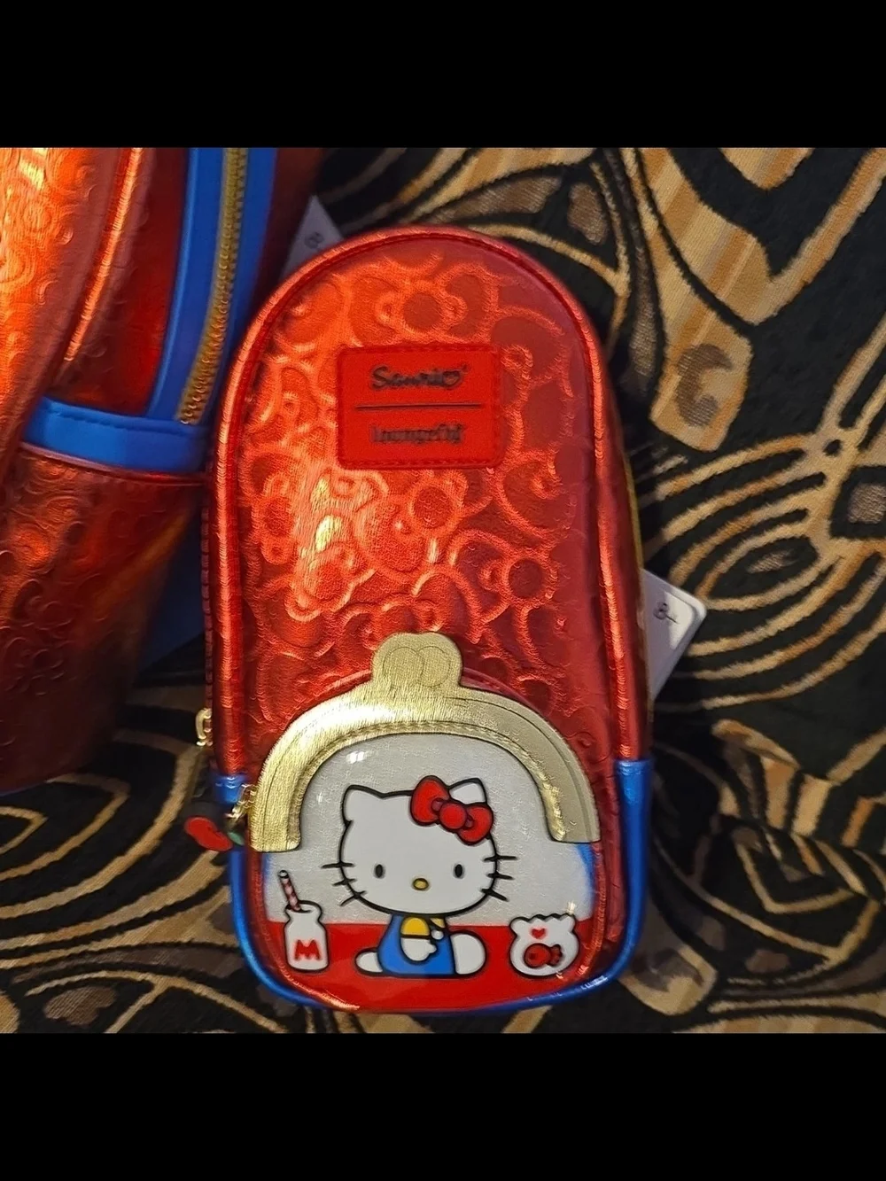Sanrio x Loungefly 50th Anniversary Metallic Pencil Case/Backpack Set - NWT!